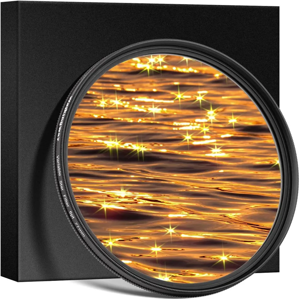 Filtro A Stella 49mm Per Fotocamera - Effetto Scintillante 8 Punte, Regolabile, Vetro Ottico - Foto 5