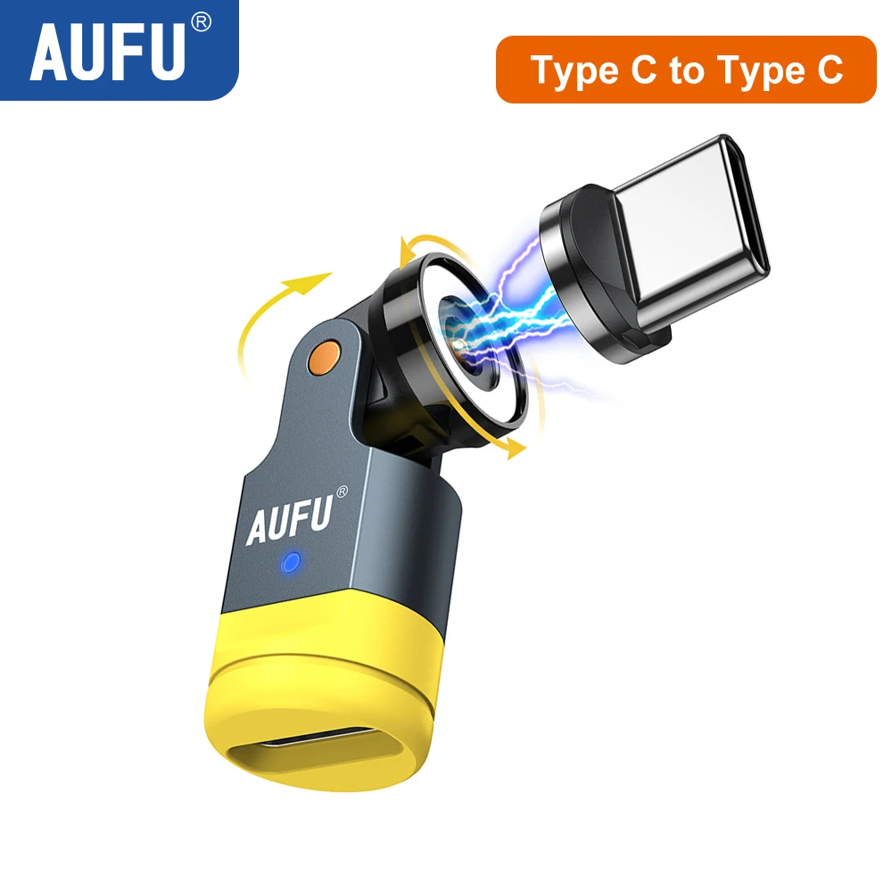 AUFU 540° Rotating Magnetic OTG Adapter - Universal Male Converter