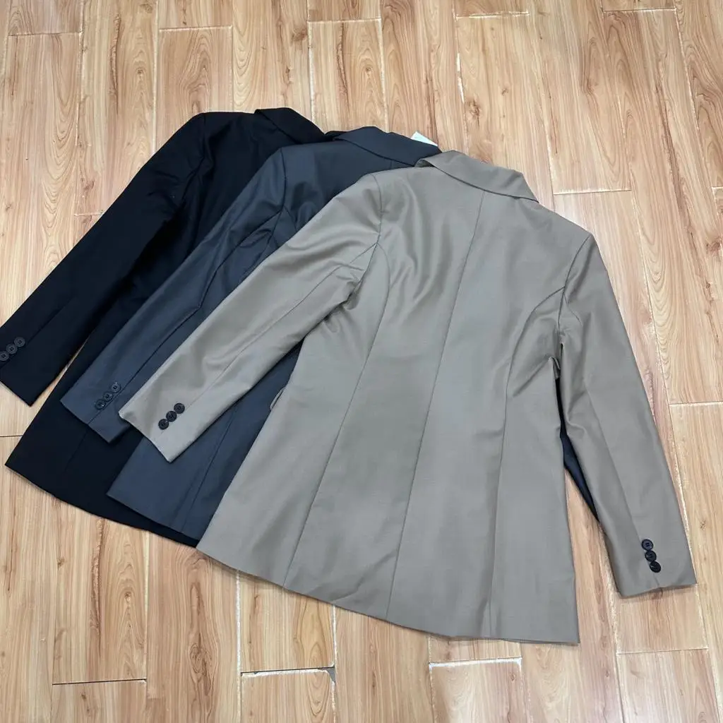 Autumn New Elegant Blazer Coats for Women Long Sleeve Office Lady Korean Fashion Casual Loose Street Trends Solid Blazers Jacket