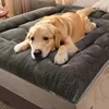 Extra-large plush dog bed/sofa/cat bed/dog house/cage mat, thick and super soft polyester pet mat 2