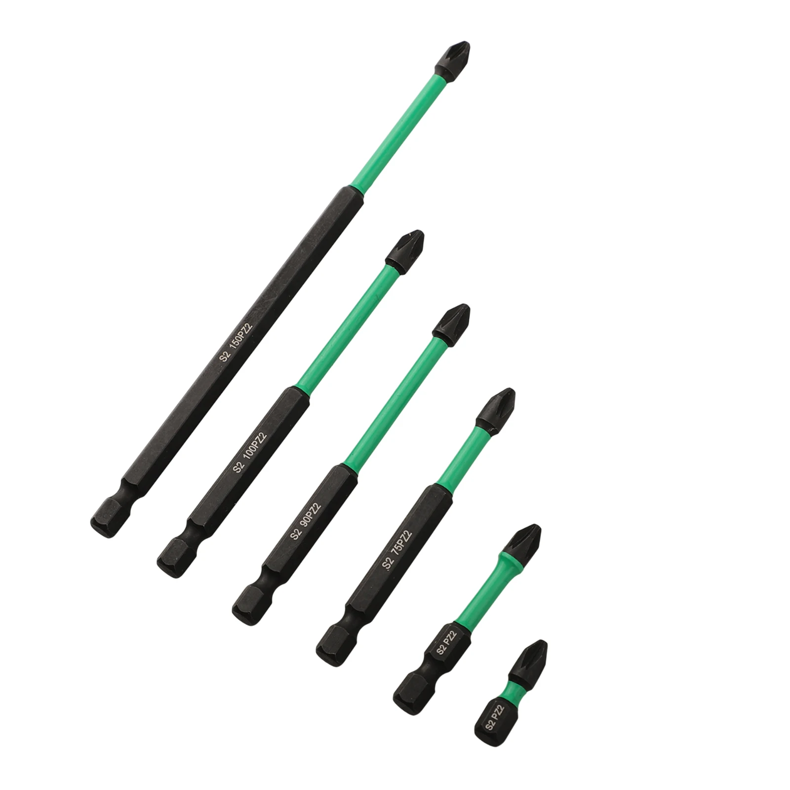 25-150mm für PZ2-Schraubendreher-Bits, Hochleistungs-Langbits für Pozidriv-Sechskantschraubendreher – Detail 6