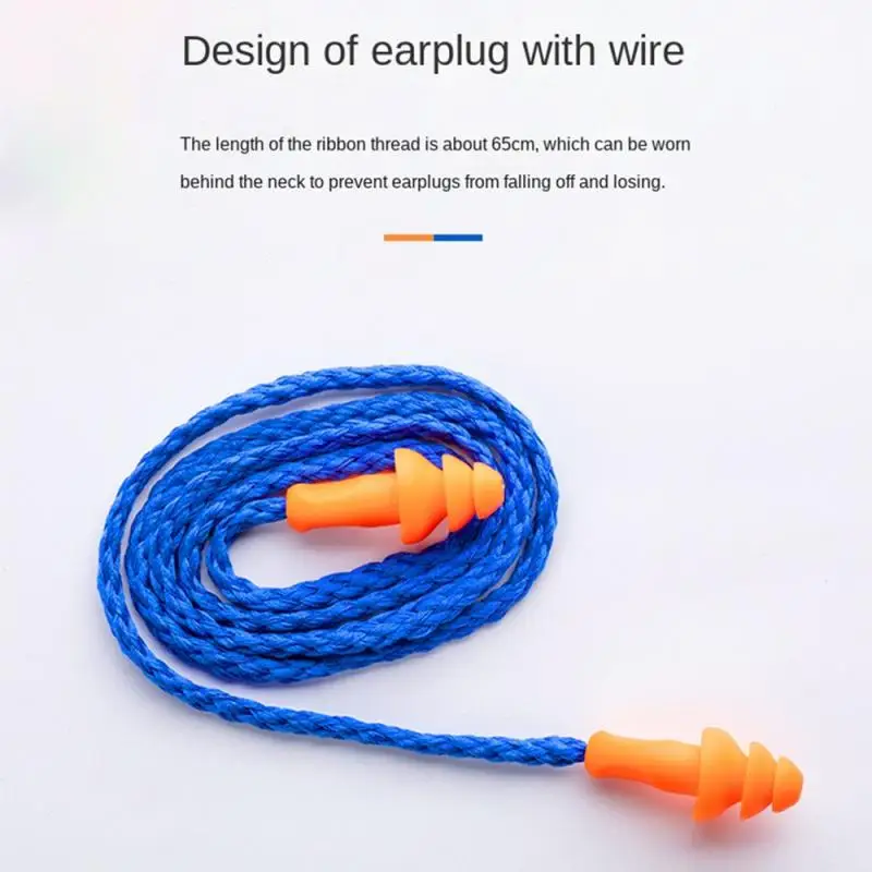 Noise Reduction Rate 25db Soundproof Earplugs Ergonomic Design Swimming And Water Sports Noise Reduction Sleep Earplugs Washable 5