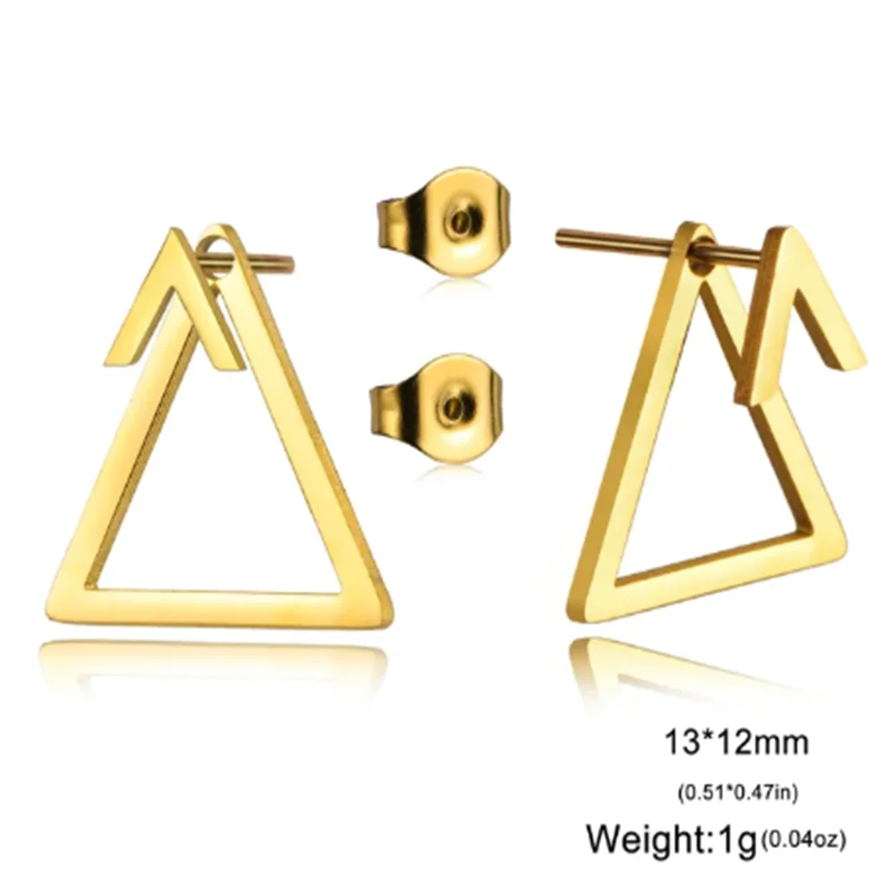 Komplette runde Ohrstecker, Muttertagsgeschenk, zierliche Ohrjacke, Ohrstecker, trendiger, moderner geometrischer Ohrring aus Edelstahl – Detail 22