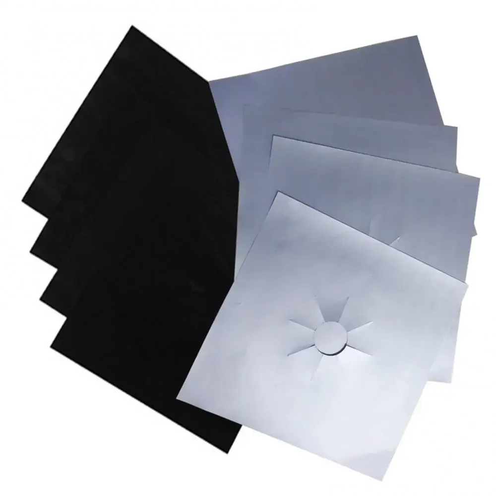 Gas Stove Protection Pad Cookware Protection Pad 4 /1PCS Gas Stove Protector Cooker Lid Liner Cleaning Pad For Kitchen Cookware Accessories Pieces Reusable Boiler Protective