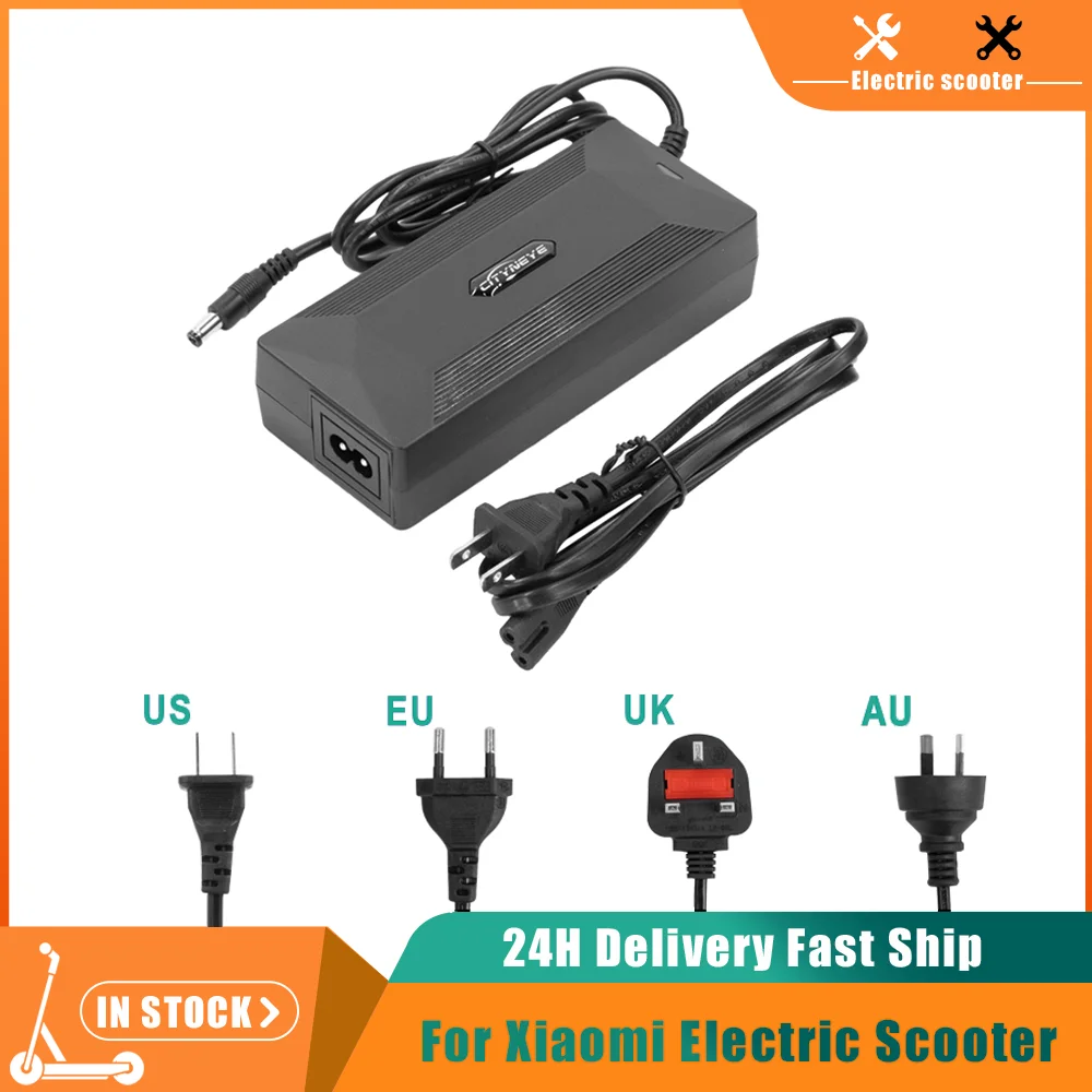 Adattatore Di Alimentazione Per Caricabatterie Universale 42V 2A Per Xiaomi M365 1S Pro Pro2 Scooter Elettrico Eu/Us/Uk/Au Plug Charger Part