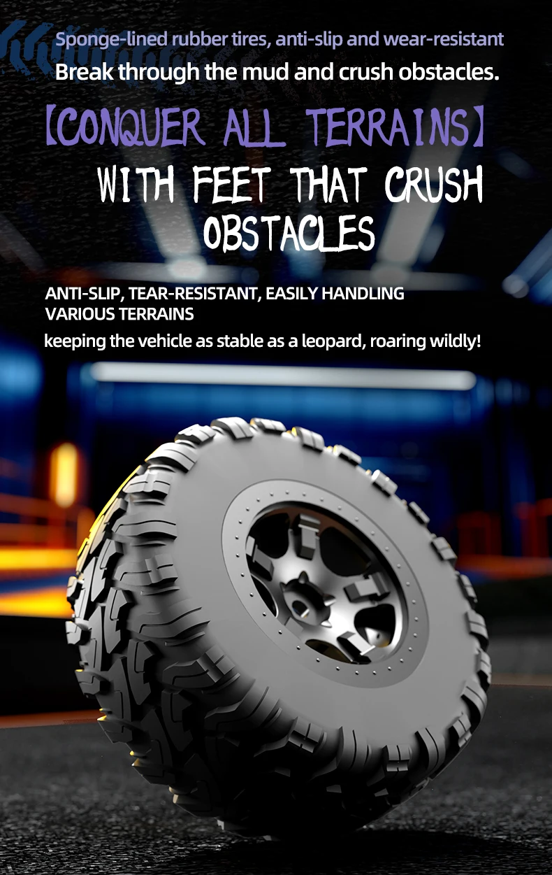 JJRC Brushless Remote Control Car 1/10 Large Rc High Speed Four Wheel Drive Short Card Climbing Off Road Vehicle Toy C8826 
