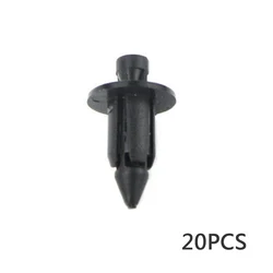 Assorted Plastic Fastener Clips - 20 Pieces, Multiple Sizes (8MM)