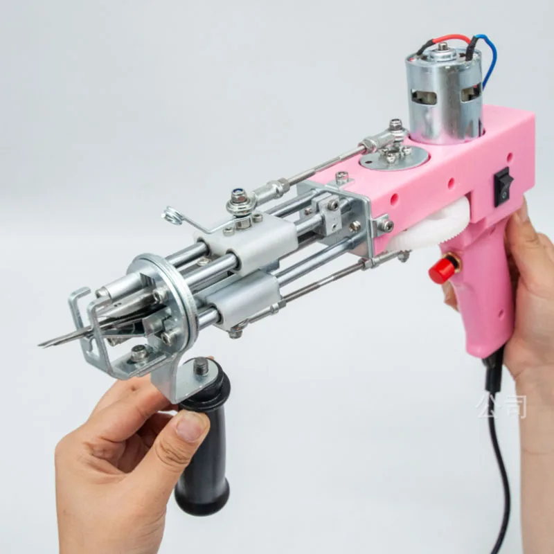 ping tufting gun pink two-in-one tufting gun cut pile loop pile easily switch cutter head