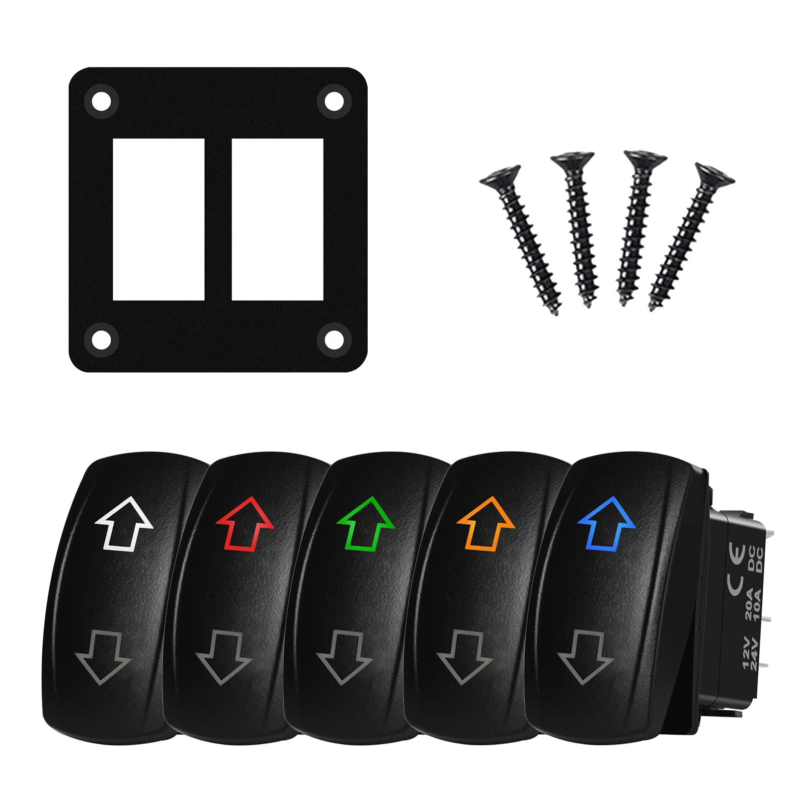 Polaris 20a Polarity Switch DPDT Rocker Switch BACAUTOPARTS 12V DC ...