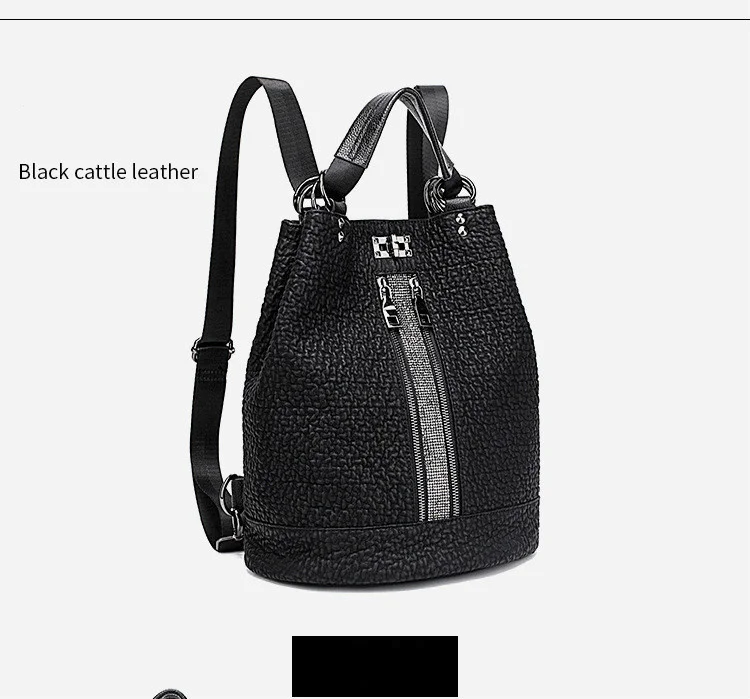 New Fashion Sequins Leather Laptop Backpack Women Female Personality Lock Anti Theft Bagpack Travel Mochila Feminina  Back Pack Stylish Backpacks best of sale 