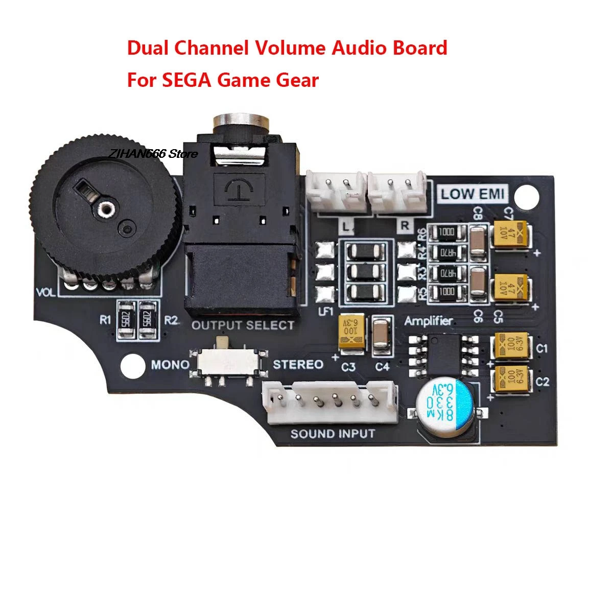 Hohe Qualität Dual Channel Volume Audio Board Für SEGA Game Gear GG Konsole Original Hohe Helligkeit IPS LCD Bildschirm Reparatur