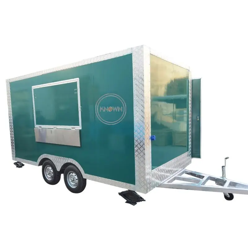 Multifunctional Concession Food Trailer With Kitchen Equipment Inside