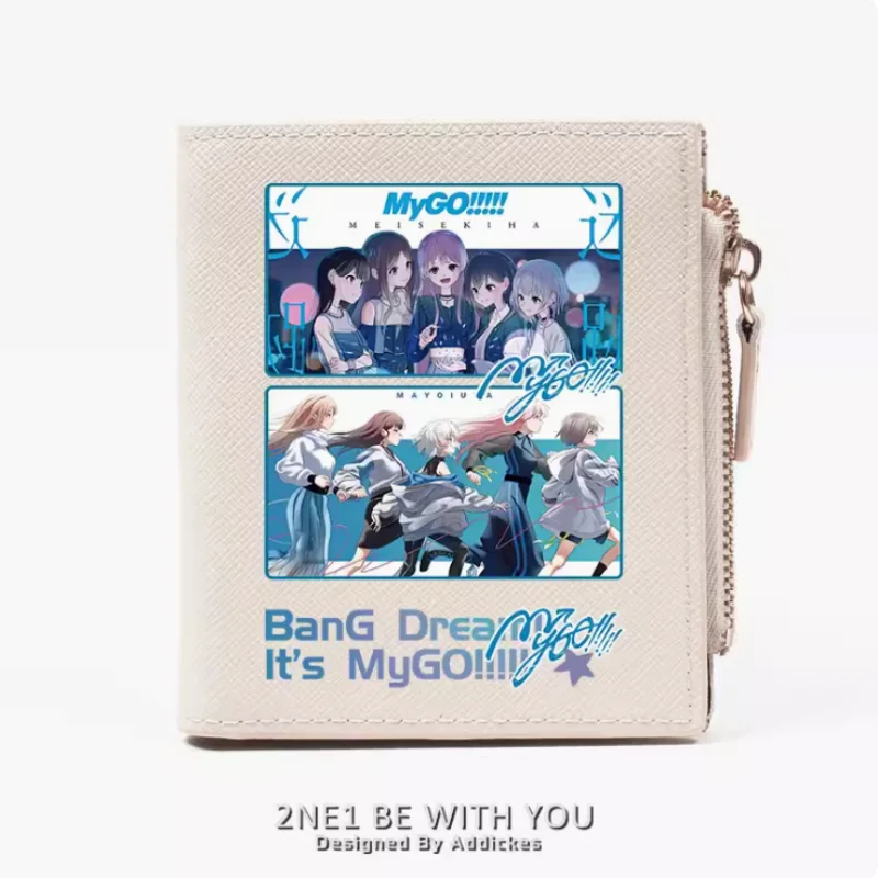 

Anime BanG Dream! It's MyGO Zipper Wallet Fold Bag Multi Card Coin Pocket Holder Fashion Kids Wallets Gift