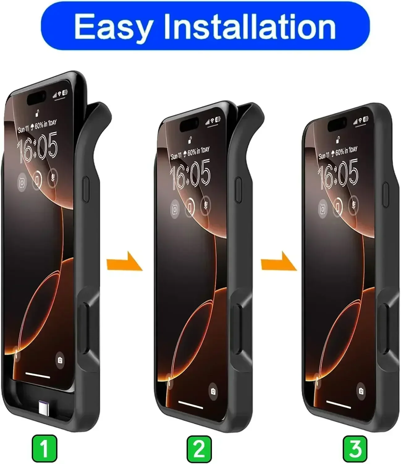 10000Mah New Mobile Phone Power Bank For iphone 16 Plus 15 14 13 Mini 12 Pro Max 6 6S 7 8 SE 2020 Battery Charger Case PowerBank 5