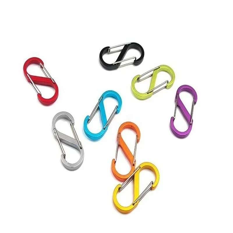 Climbing Buckle Belt Buckle Accessories 10pcs S-shaped Wire Buckle