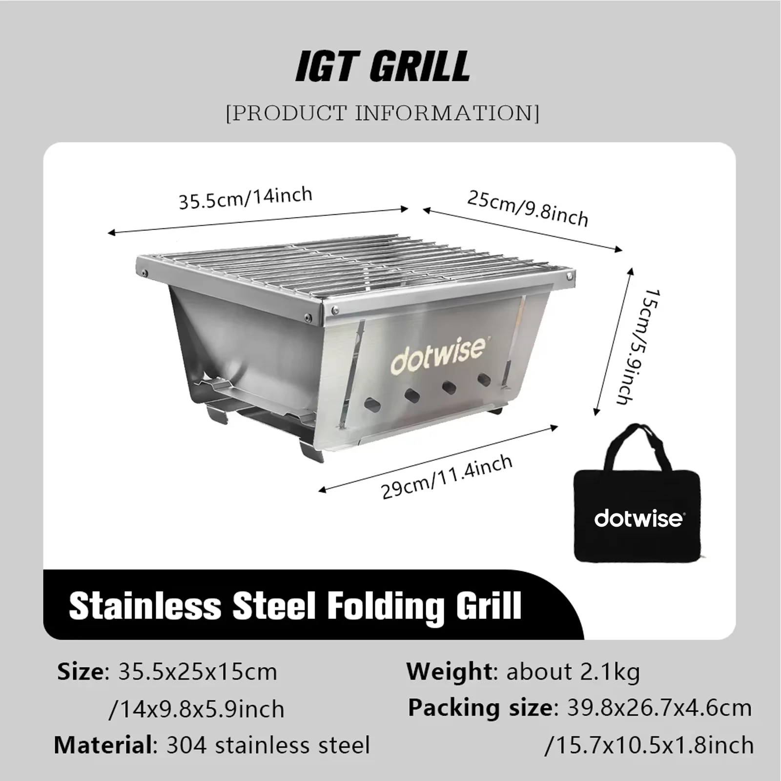 Lightweight Folding BBQ Grill and Picnic Table