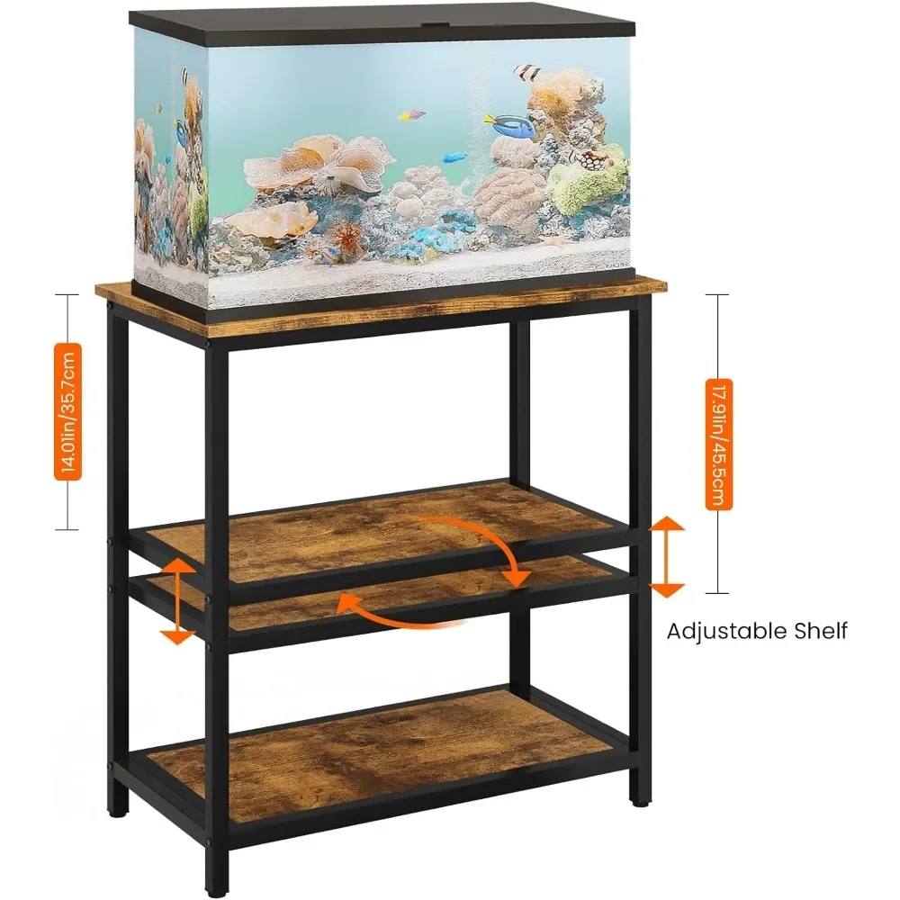 Tier Fish Rack Shelf Reptile Tank Stand For Bearded Dragon