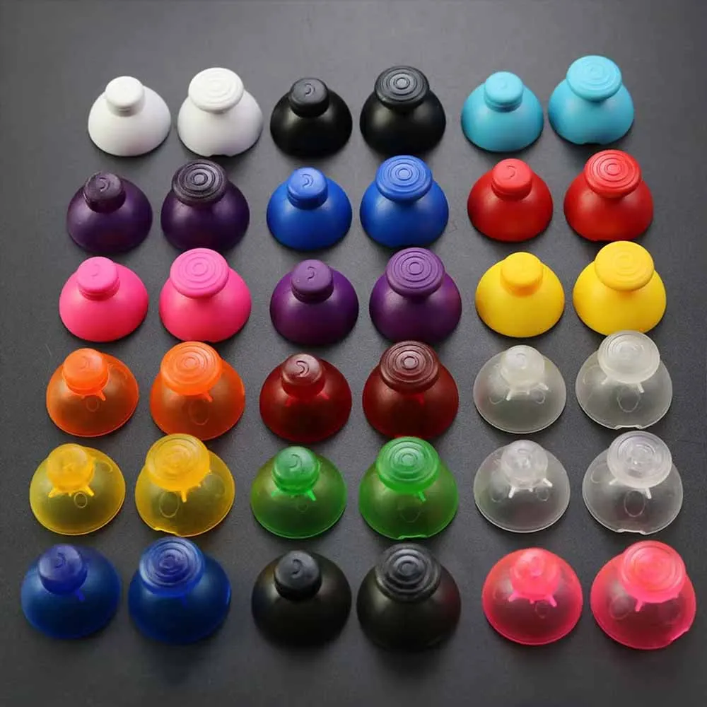 JCD 1set Left And Right 3D Analog Joystick +Thumbcap Buttons