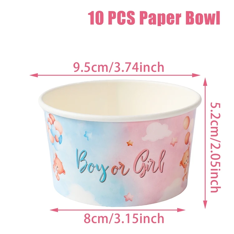 200 Coriandoli A Forma Di Fiocco E Freccia Per Rivelazione Genere: Decorazioni Rosa E Blu Per Baby Shower, 2,7x2,5 Cm