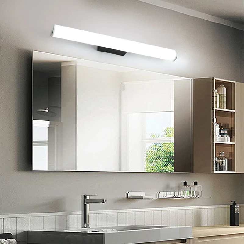 Aplique aluminio led 155cm 22W para espejo baño, maquillaje, tocador