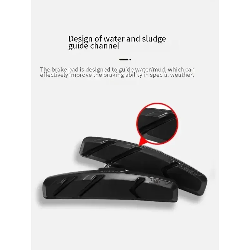 Bicycle Brake Leather Pair Silent V-brake Universal Card Mounted Bicycles Mountain Bikes Dead Speed Bikes