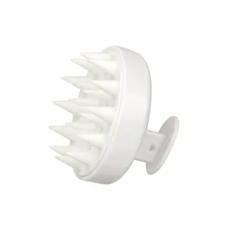 Silicone Scalp Massaging Hair & Body Shower Brush (1Pc White)