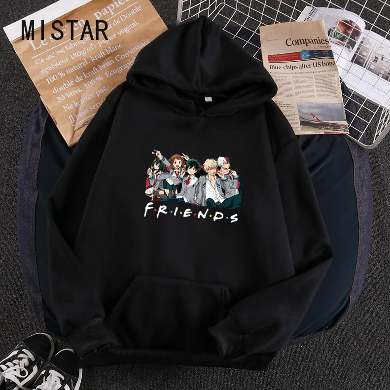 

My Hero Academia women hoodies Pullover Anime friends Hoodies Sweatshirt Ladies Fashion tops Long sleeve Hooded streetwear