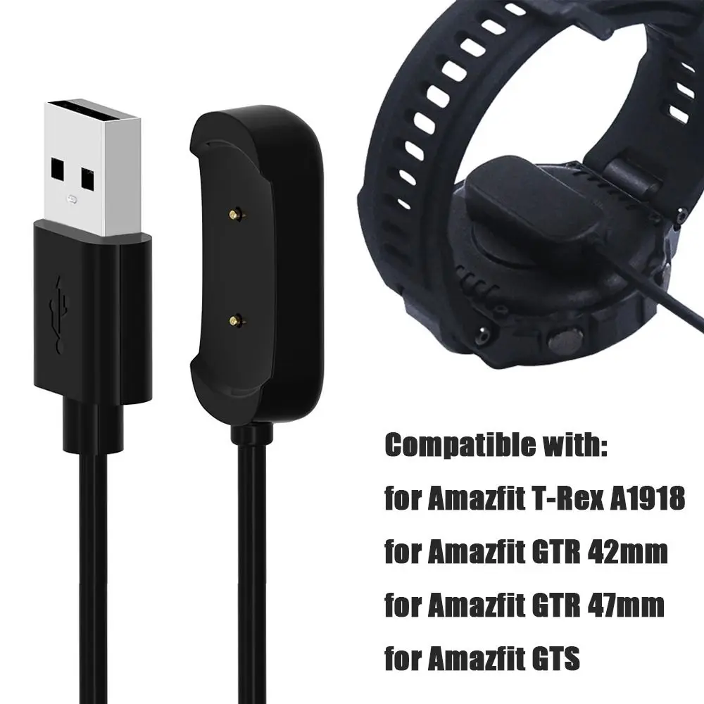 

Portable USB Charger Replacement Universal Fashion Charging Cable Charging Cradle for Huami Amazfit T-Rex GTR Charger