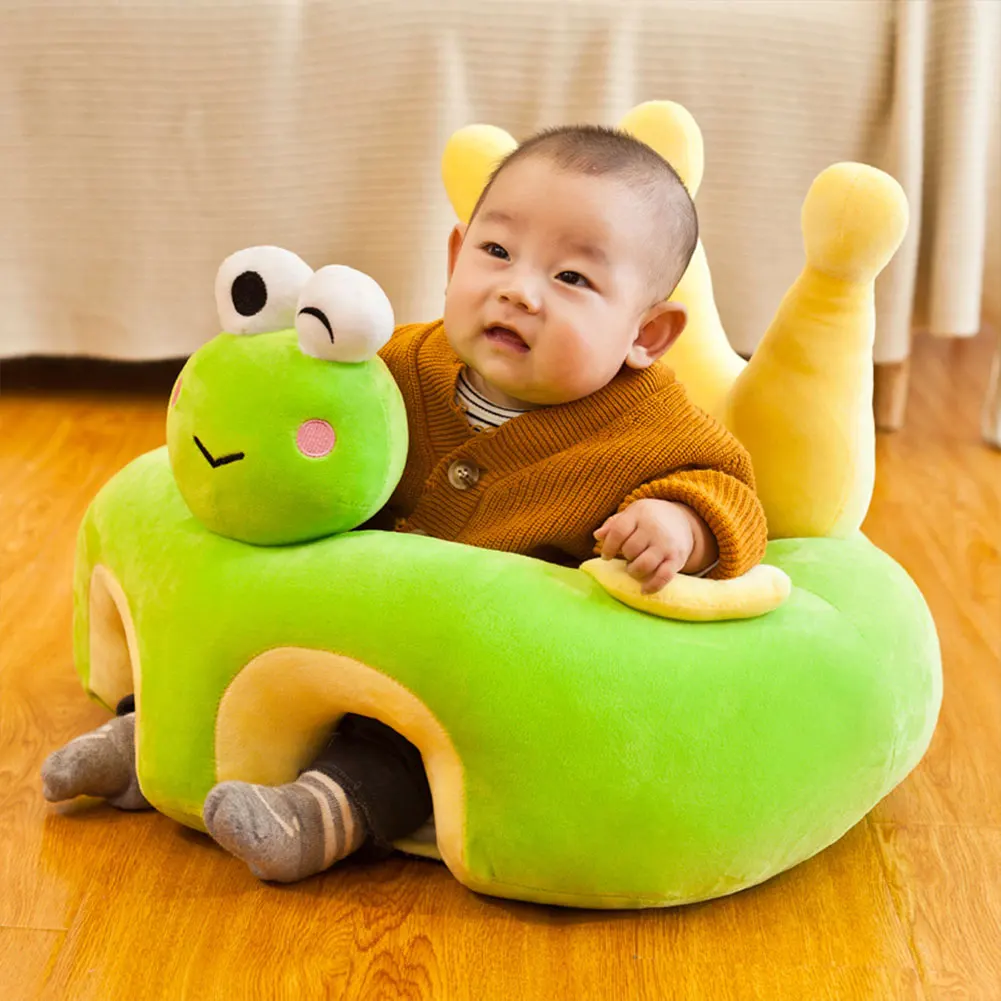 Cute Cartoon Baby Sofa Cover Learning to Sit Seat Feeding Chair Case Kids Baby Sofa Skin Infant Baby Seat Sofa Without Cotton