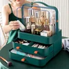 2024 Makeup Organizer with Drawer for Skin Care Products Household Storage Box Shelf Cosmetics Receiving Box Dust-Proof Desktop 4
