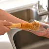 Kitchen Sink Cleaning Brush Natural Coir Brush Glass Cup Brush Non-stick Skillet Brush Dish Washing Bottle Cleaner 2