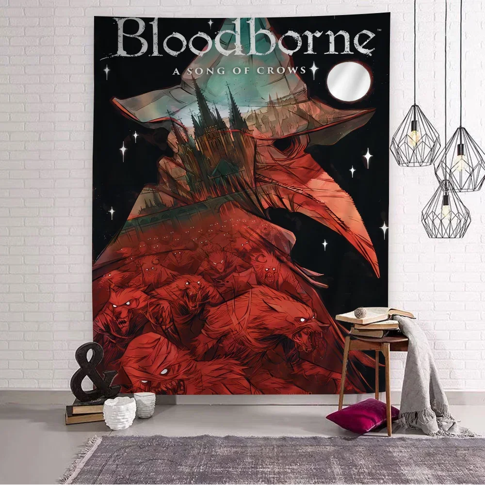 Bloodborne Classic Game Colorful Tapestry Wall Hanging Bohemian Wall Tapestries Mandala Hanging Sheets