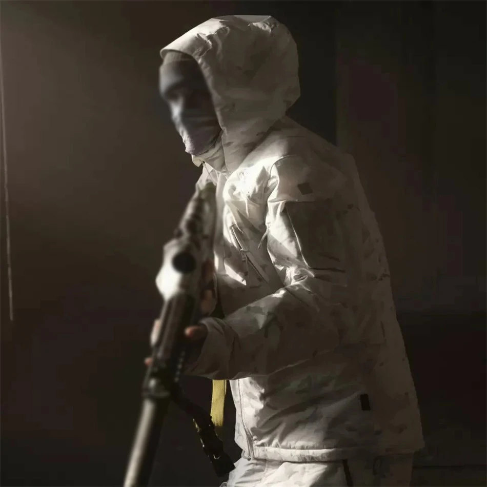 MIG 4.0 Tactical Hooded Cotton Jacket Windproof Waterproof Warm Parkas Mountaineering Hunting Camo Clothing