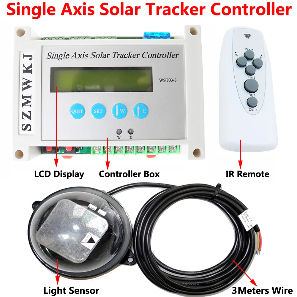 Sensoren Board DIY Modul 12VDC Dual Single Solar Panel Sun Tracker Controller 