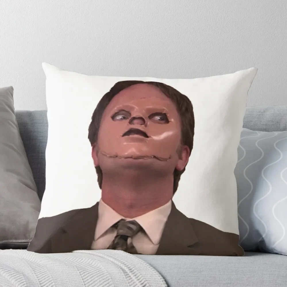 

Dwight Schrute - Skin Mask Throw Pillow Sofa Cushion Cover Cushions For Sofa
