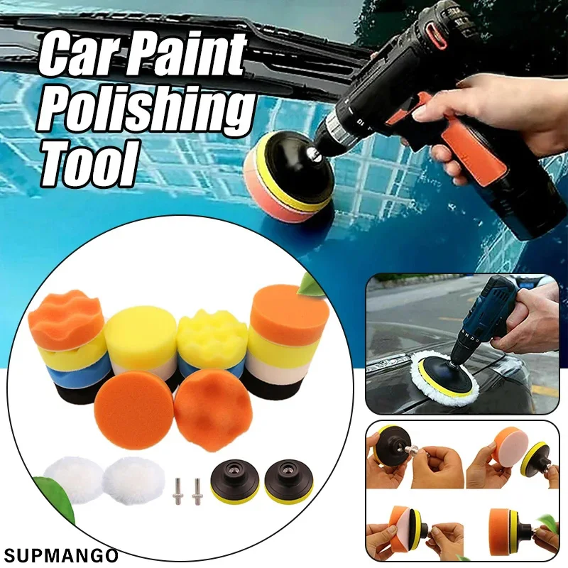 Car Polishing Sponge 22pcs Universal Car Paint Care Accessories Polishing Sponge Pads Kit Foam Pad er Kit Wax Pads