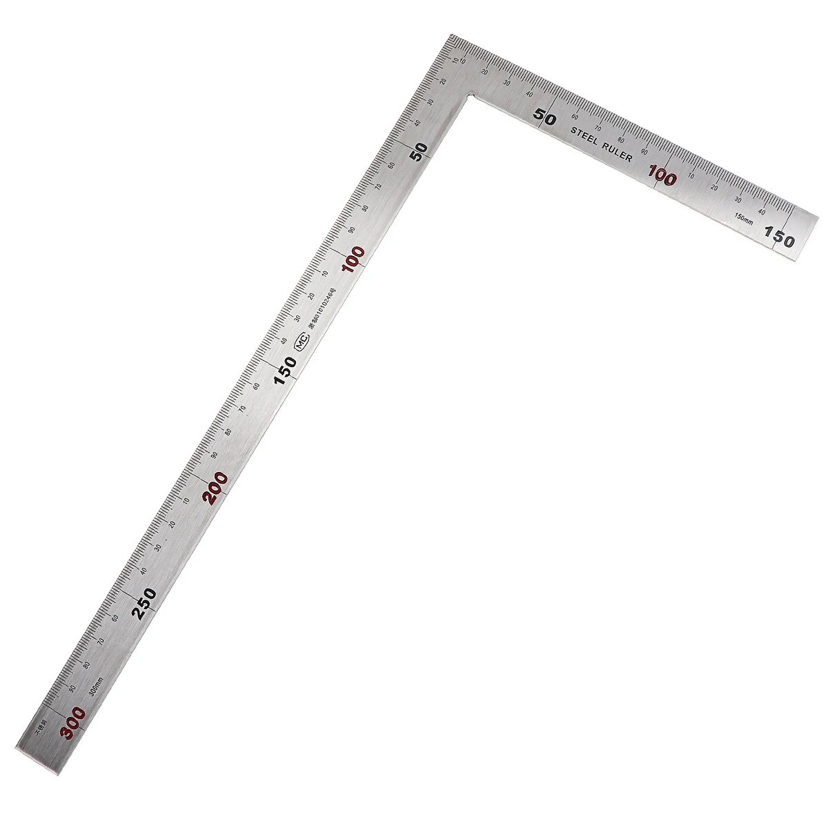 Metal Steel Square Set 90 Degree Angle Metric Try Mitre Square Ruler 150 x 300mm 250x500mm Measurement Instruments 1pc