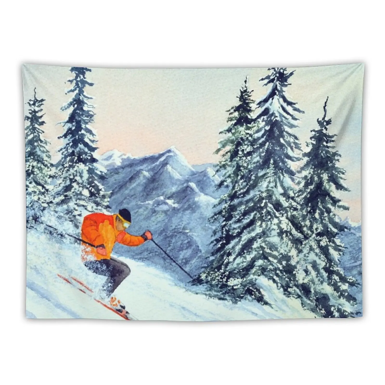 

Skiing - The Clear Leader Tapestry Bedrooms Decorations Mushroom Decorative Paintings Aesthetic Room Decorations Tapestry