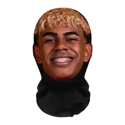 Celebrity Face Masks - Kanye Pattern Full Face Mesh Party Cosplay Props Breathable Balaclava Headcovers (F1)