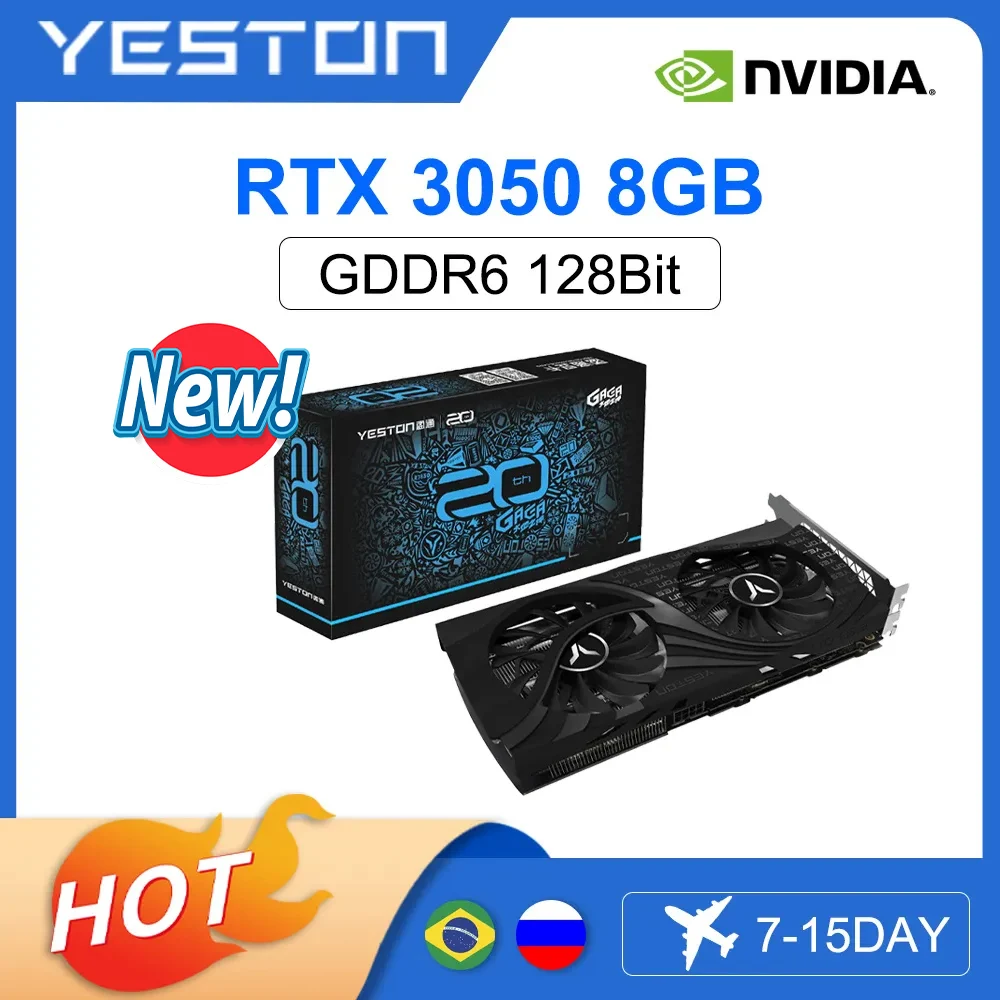 YESTON GEFORCE RTX 3050 グラフィックカード Amazon.com: Yeston RTX 3050 6GB GDDR6 Graphics Cards Nvidia