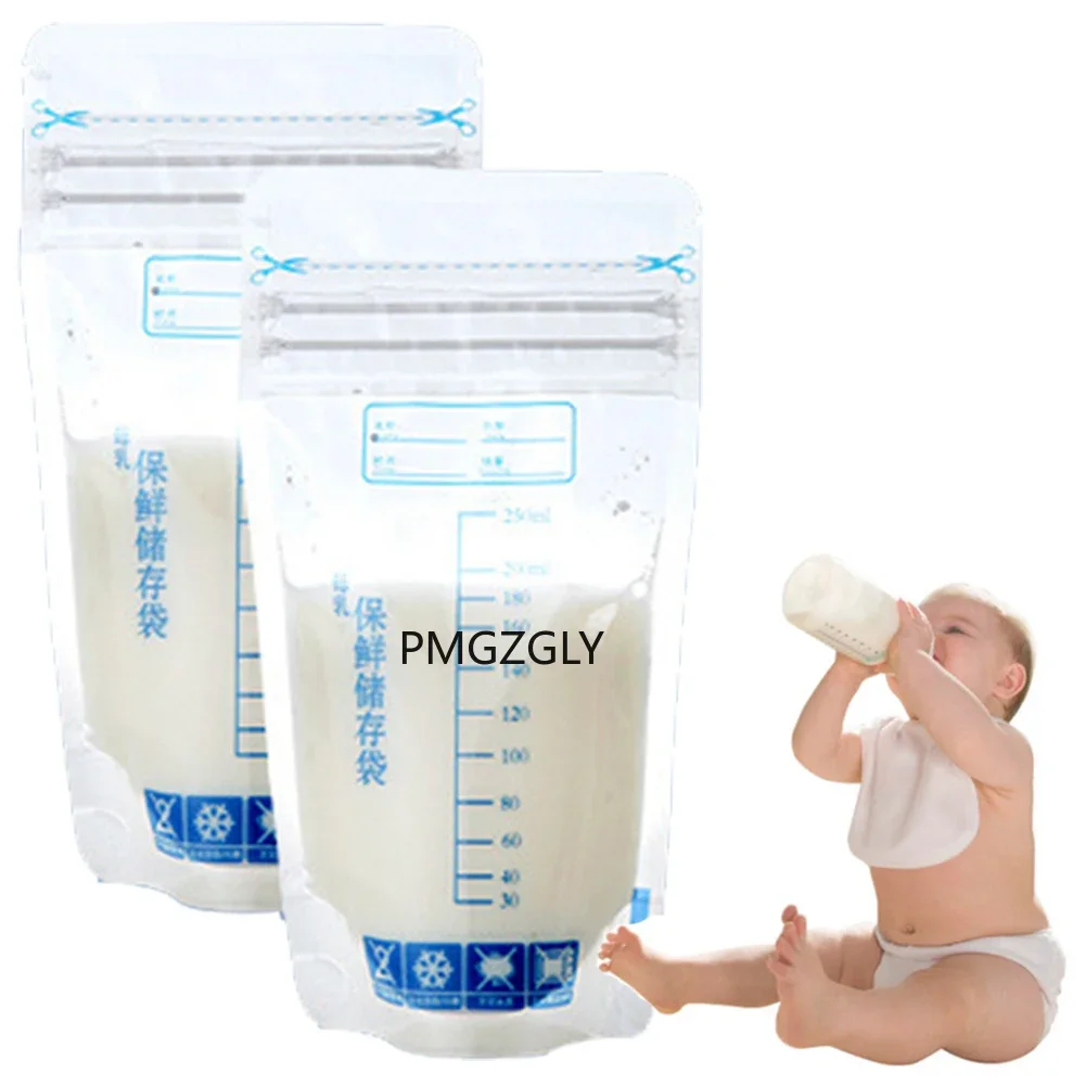 Breast Milk Storage Freezer Bag 30pcs Disposable Labels