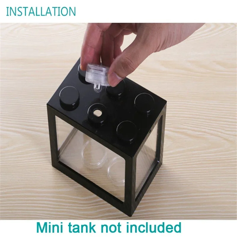 Mini Aquarium LED Lighting Waterproof LED Candle Lamp Fish Tank Diving Light Landscape Lamp Party Wedding Lighting Decoration aquarium light led lamp aquarium lamp