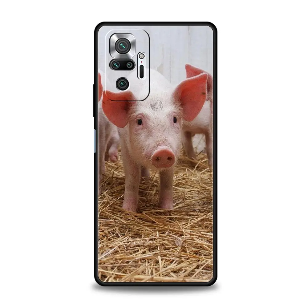 Cute Little Pink Pig Soft TPU Phone Case Cover