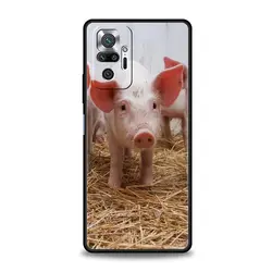 Cute Little Pink Pig Soft TPU Phone Case Cover - Redmi Note 12Pro 4G (A1)