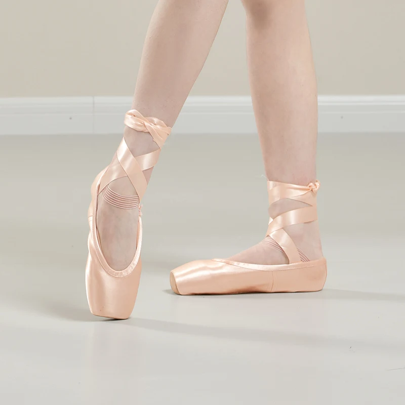 Women Ballet Pointe Shoes Professional Girls Satin Pink Ballerina Shoes  With Silicone Toe Pad Kids Girls Ballet Shoes - AliExpress