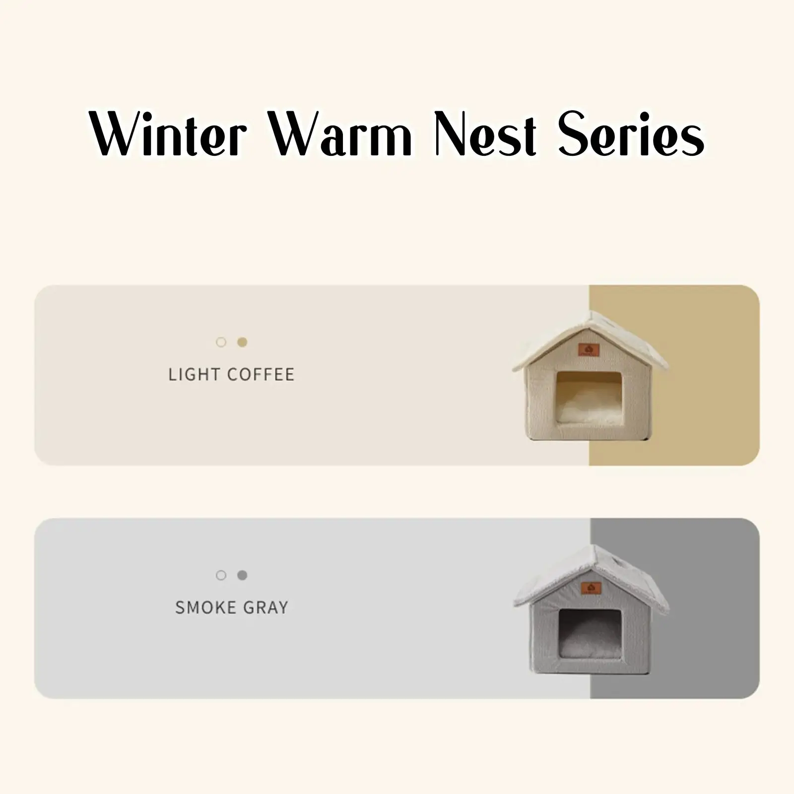 Winter Closed Small Pet Bed House 6