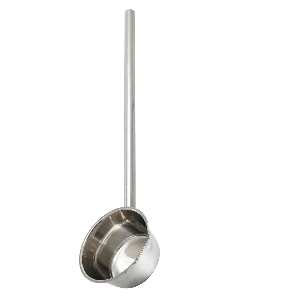 Long Handle Spoon Large Water Dipper Stainless Steel Ladle Pour Spout Kitchen Scoop Garden Watering Spoon Metal Soup Large