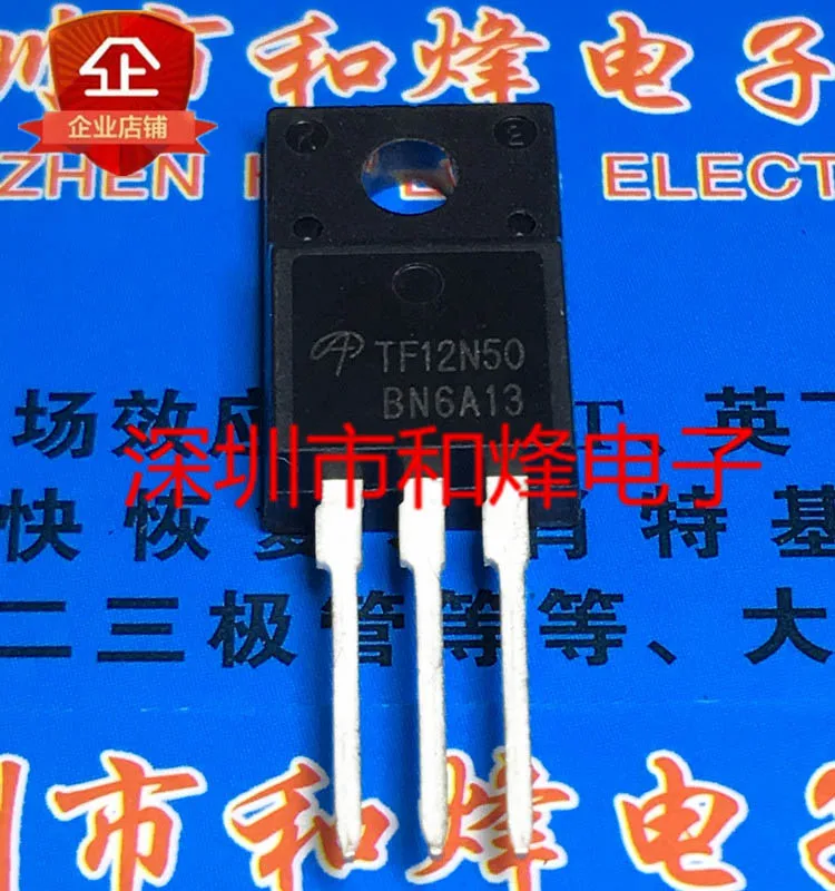 

(5PCS/LOT) TF12N50 AOTF12N50 TO-220F 500V 12A New Original Stock Power chip