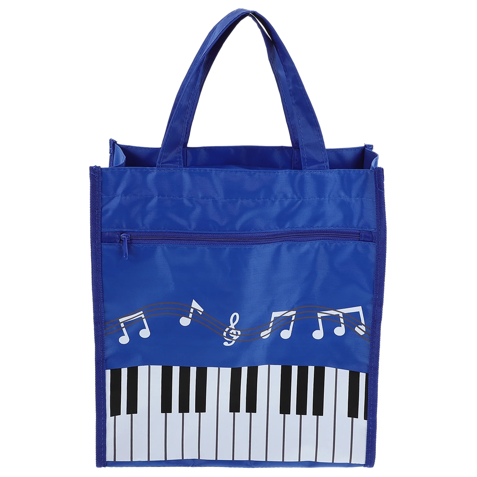 

Music Note Bag Portable Tote Bag Music Books Storage Bag Girl Handbag with Handle