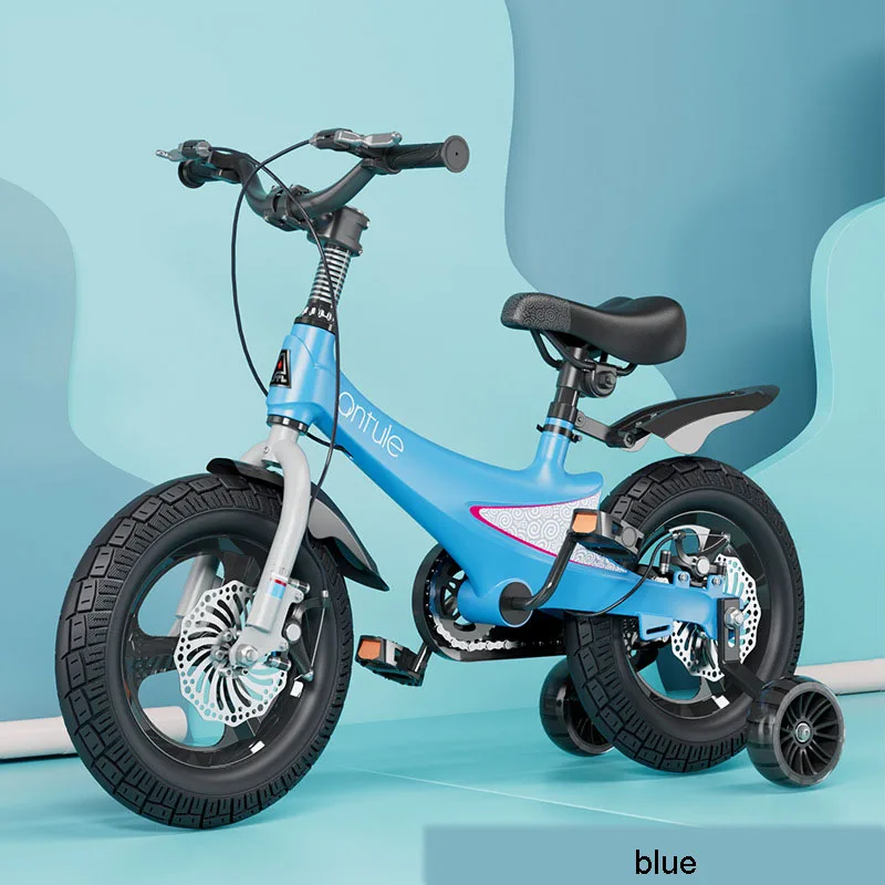 Vélo double frein à disque pour enfants, VTT avec roues d'entraînement,  garçons et filles, élèves de 3 ans et plus, 12, 14, 16/18